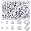 70G  5 Styles ABS Plastic Imitation Pearl Cabochons OACR-SC0001-45A-1