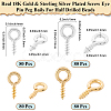 320Pcs 4 Style Brass Screw Eye Pin Peg Bails KK-BBC0020-32-2