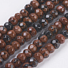 Natural Mahogany Obsidian Beads Strands G-K255-20-1