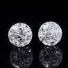 Transparent Crackle Style Acrylic Beads MACR-T036-16-2