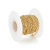 Soldered Brass Textured Cable Chains CHC-G005-01G-6
