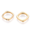 925 Sterling Silver Micro Pave Cubic Zirconia Linking Rings STER-T004-34G-3