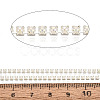 Iron & ABS Plastic Imitation Pearl Tennis Chains CH-Q006-01A-17-3