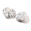 Heart Synthetic Howlite Palm Stones G-C134-06A-05-2
