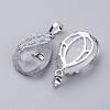 Natural Quartz Crystal Pendants G-E442-04W-2