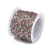 Brass Dapped Chains AJEW-Q153-02P-03-3
