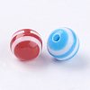 Striped Resin Beads RB017Y-2