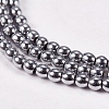 Electroplate Non-Magnetic Synthetic Hematite Beads Strands X-G-J169A-2mm-02-3