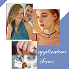 12Pcs 12 Colors Gemstone Pendant Decorations FIND-PH0004-39-3