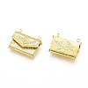 Brass Locket Pendants KK-G386-11G-2