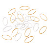 24Pcs 2 Colors Brass Linking Rings KK-TA0003-06-2