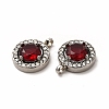 304 Stainless Steel Cubic Zirconia Pendants STAS-A076-05P-3