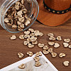 1400Pcs 2 Styles Heart Wood Craft Supplies WOOD-GL0001-23-4