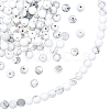 2 Strands Frosted Synthetic Howlite Round Bead Strands G-PH0019-33-7
