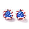 Independence Day Natural Wood Beads X1-WOOD-K006-B01-2