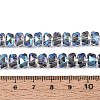 Electroplate Transparent Glass Beads Strands EGLA-N022-04A-D06-4
