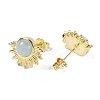 Natural Mixed Stone Stud Earrings EJEW-K288-01G-3