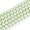 Baking Paint Pearlized Glass Pearl Bead Strands HY-N002-4mm-B02-2
