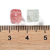 Transparent Crackle Glass Beads GLAA-B015-13-3