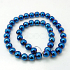 Non-Magnetic Synthetic Hematite Beads Strands G-C019-10mm-2