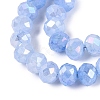 Dyed Crackle Imitation Jade Glass Beads Strands EGLA-Q131-02C-01-3