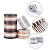 10 Yards 5 Colors Filigree Polyester Striped Ribbon OCOR-AR0001-61-4