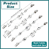 8Pcs 4 Styles Alloy Cardigan Clips HJEW-PH02390-2
