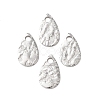 Hammered 304 Stainless Steel Pendants X-STAS-G385-03P-1