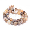 Natural Striped Agate/Banded Agate Bead Strands G-K155-A-10mm-13-4