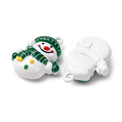 Christmas Themes Baking Paint Alloy Pendants LS-FIND-G097-02C-1