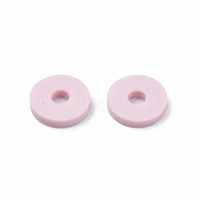Handmade Polymer Clay Beads Strands CLAY-R089-6mm-049-1
