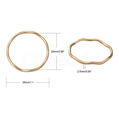 Smooth Surface Alloy Linking Ring X-PALLOY-S117-164-1