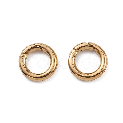 Ion Plating(IP) 304 Stainless Steel Spring Gate Rings STAS-G309-03G-1