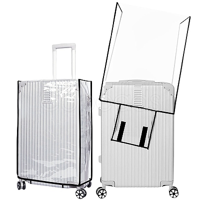 Transparent PVC Luggage Cover AJEW-WH20080-52D-1
