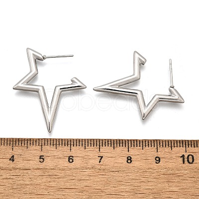 Non-Tarnish 304 Stainless Steel Stud Earrings for Women STAS-D084-25P-1