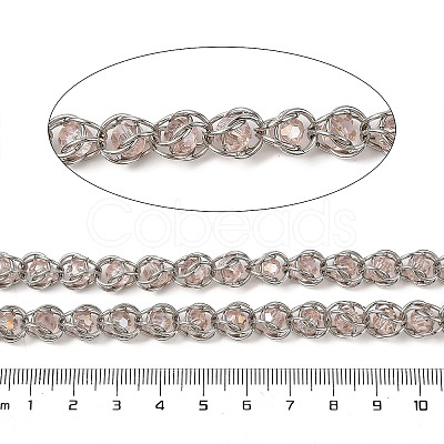 304 Stainless Steel Glass Link Chains CHS-L029-10P-05-1
