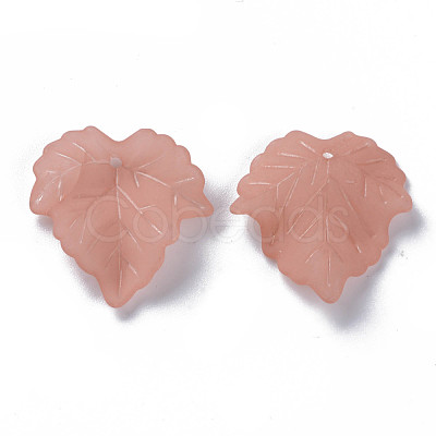 Autumn Theme Transparent Frosted Acrylic Pendants PAF002Y-6-1