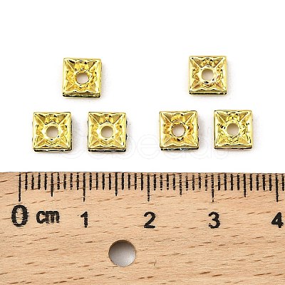 Brass Rhinestone Spacer Beads RSB072NFG-1