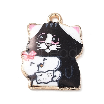 Alloy Enamel Pendants ENAM-M060-01KCG-03-1