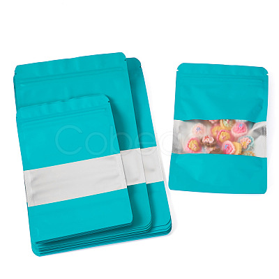 18Pcs 3 Styles PE Resealable Bags with Window OPP-TAD0001-01G-1