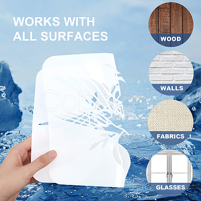 1Pc PET Hollow Out Drawing Painting Stencils DIY-MA0001-33D-1