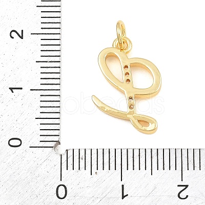 Brass Micro Pave Clear Cubic Zirconia Pendants CU-CBA7939-01L-G-1