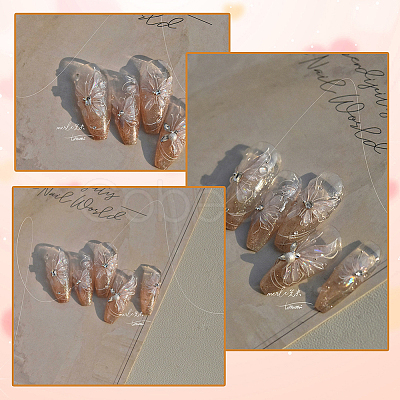 Butterfly Pattern PET Nail Art Stickers MRMJ-WH20017-011C-1