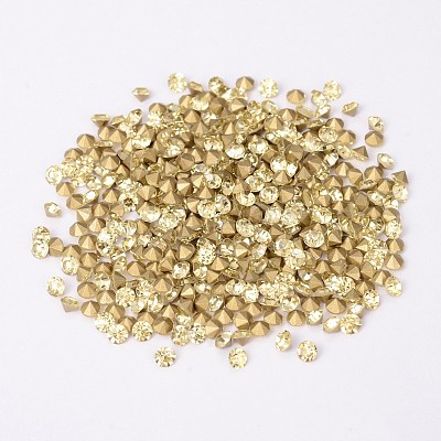 Back Plated Grade A Diamond Glass Pointed Rhinestone RGLA-SS5-011-1
