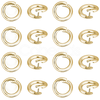 50Pcs Brass Open Jump Rings KK-BBC0027-90A-1