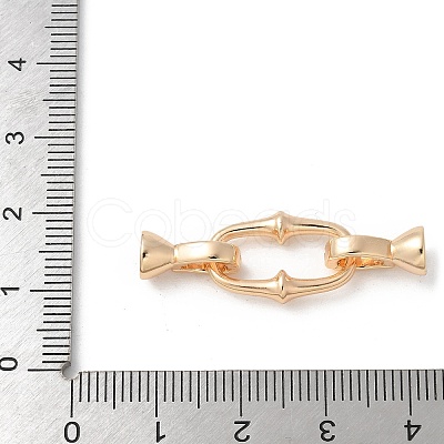 Brass Fold Over Clasps KK-U052-30G-1