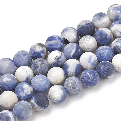 Natural Sodalite Beads Strands G-T106-213-1