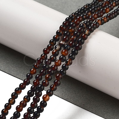 Natural Agate Beads Strands G-B077-A01-01-1