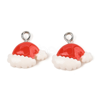 Christmas Theme Opaque Resin Pendants RESI-S08-02D-1