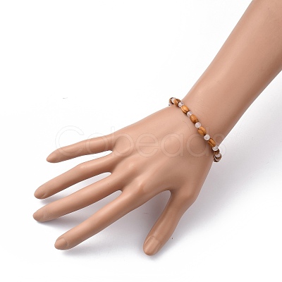Stretch Beaded Bracelets BJEW-JB05418-04-1